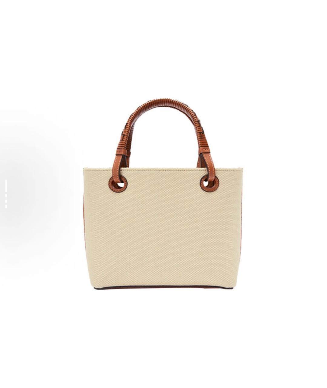 LOEWE Бежевая сумка тоут, фото 4