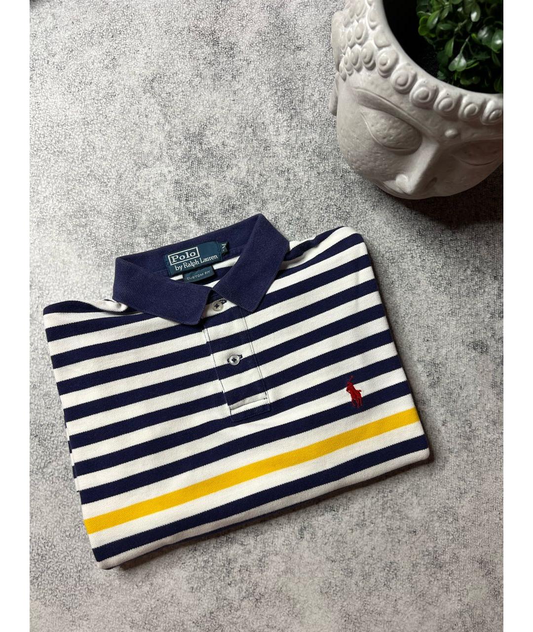 RALPH LAUREN Мульти хлопковое поло с коротким рукавом, фото 2