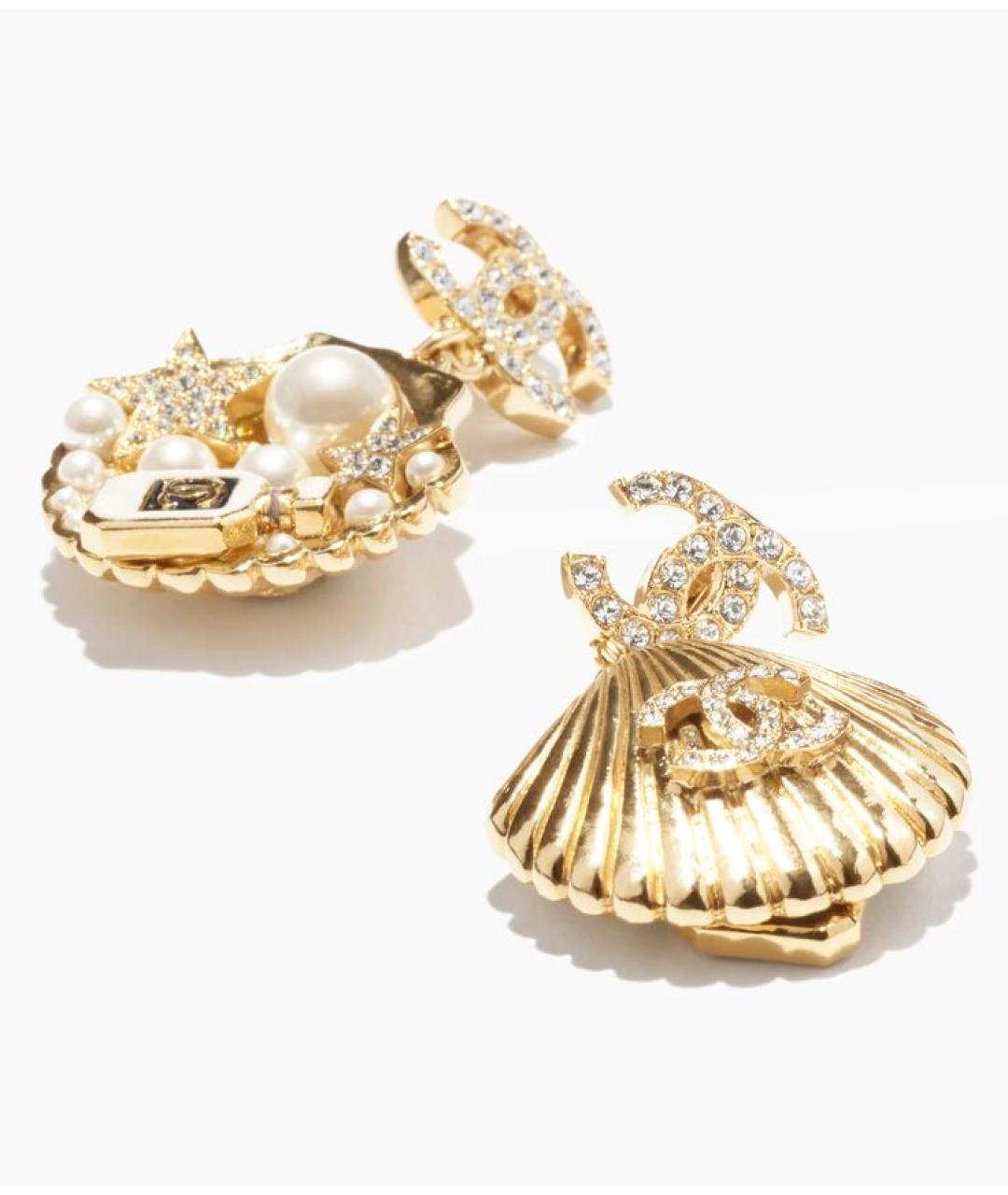 CHANEL Золотые серьги, фото 3