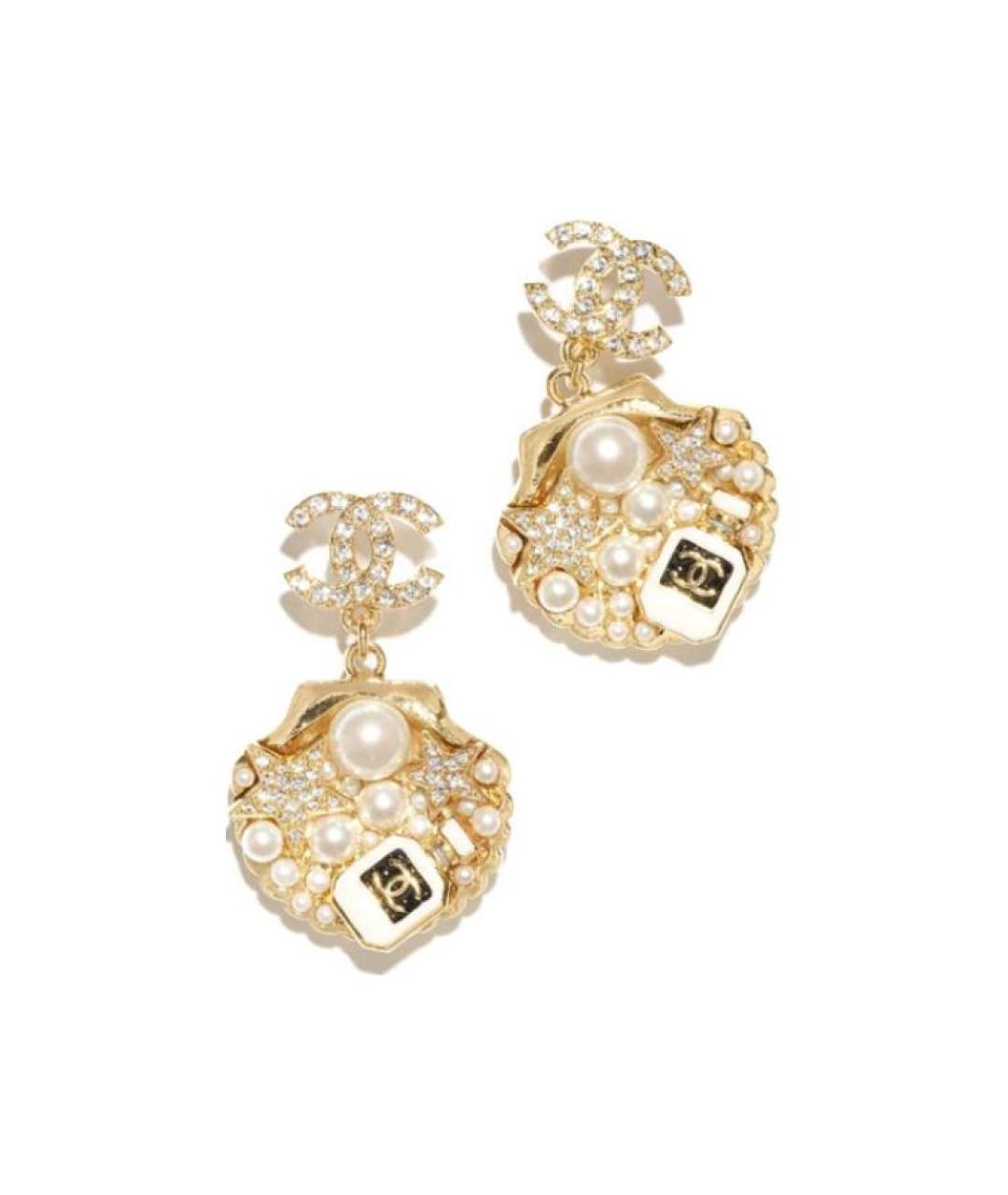 CHANEL Золотые серьги, фото 2