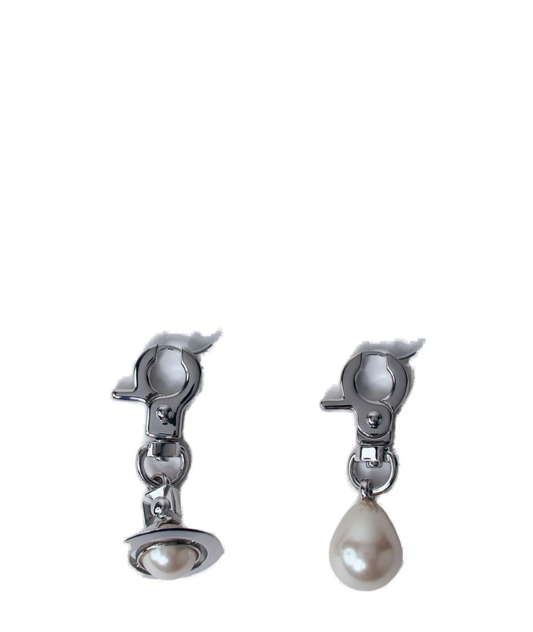 VIVIENNE WESTWOOD Серебряные металлические серьги, фото 1