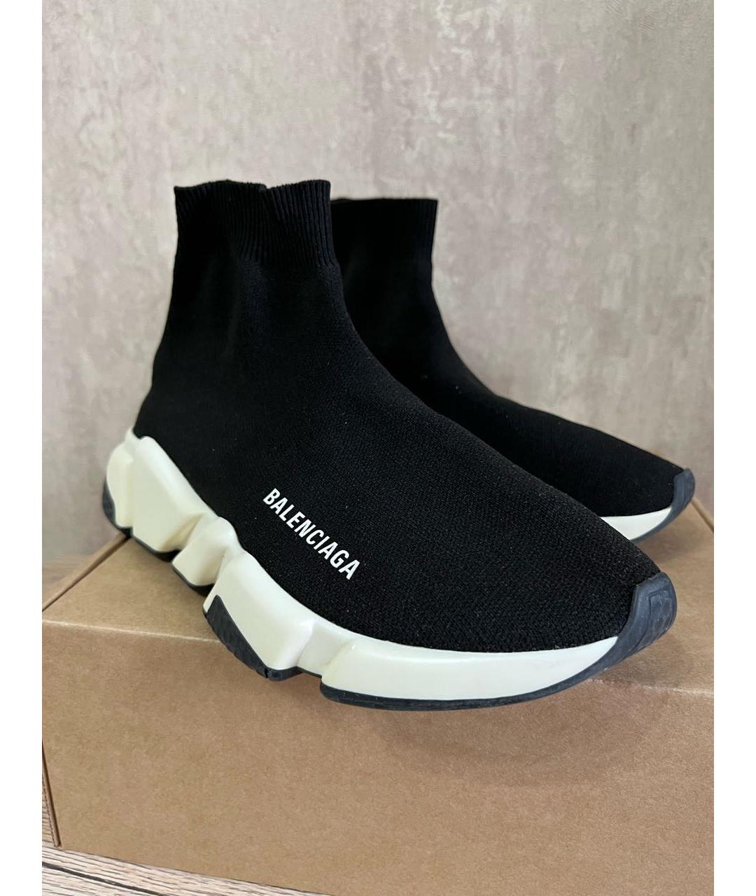 BALENCIAGA Черные синтетические кроссовки, фото 3