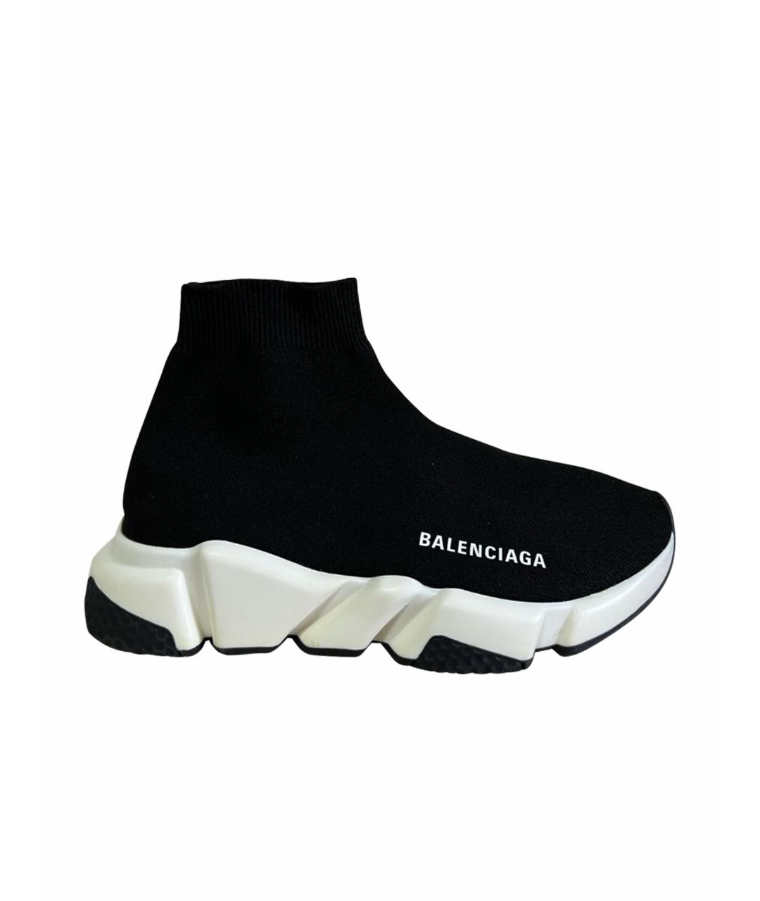 BALENCIAGA Черные синтетические кроссовки, фото 1