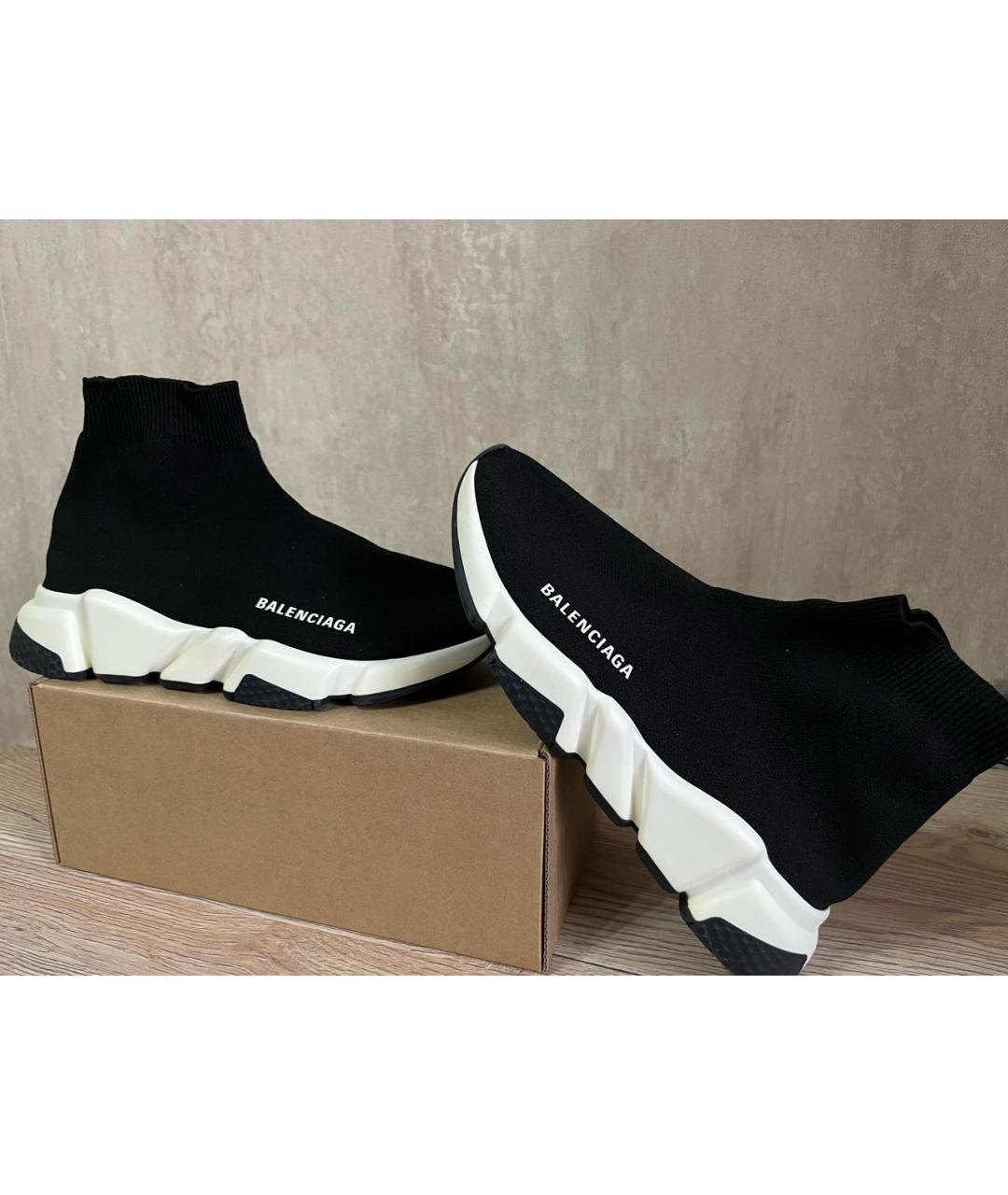 BALENCIAGA Черные синтетические кроссовки, фото 6