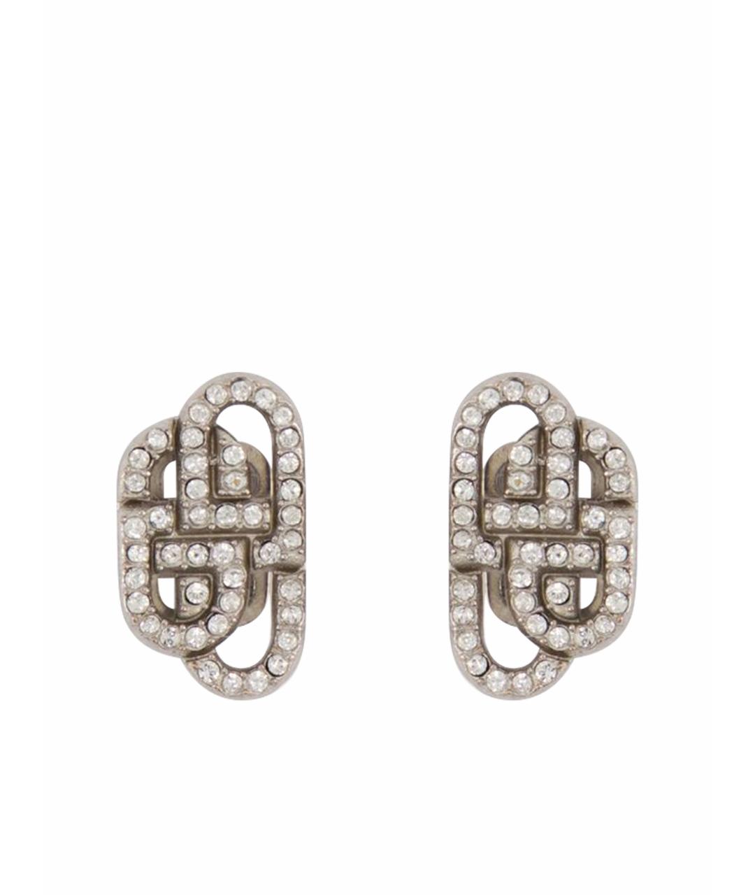 BALENCIAGA Серебряные металлические серьги, фото 1