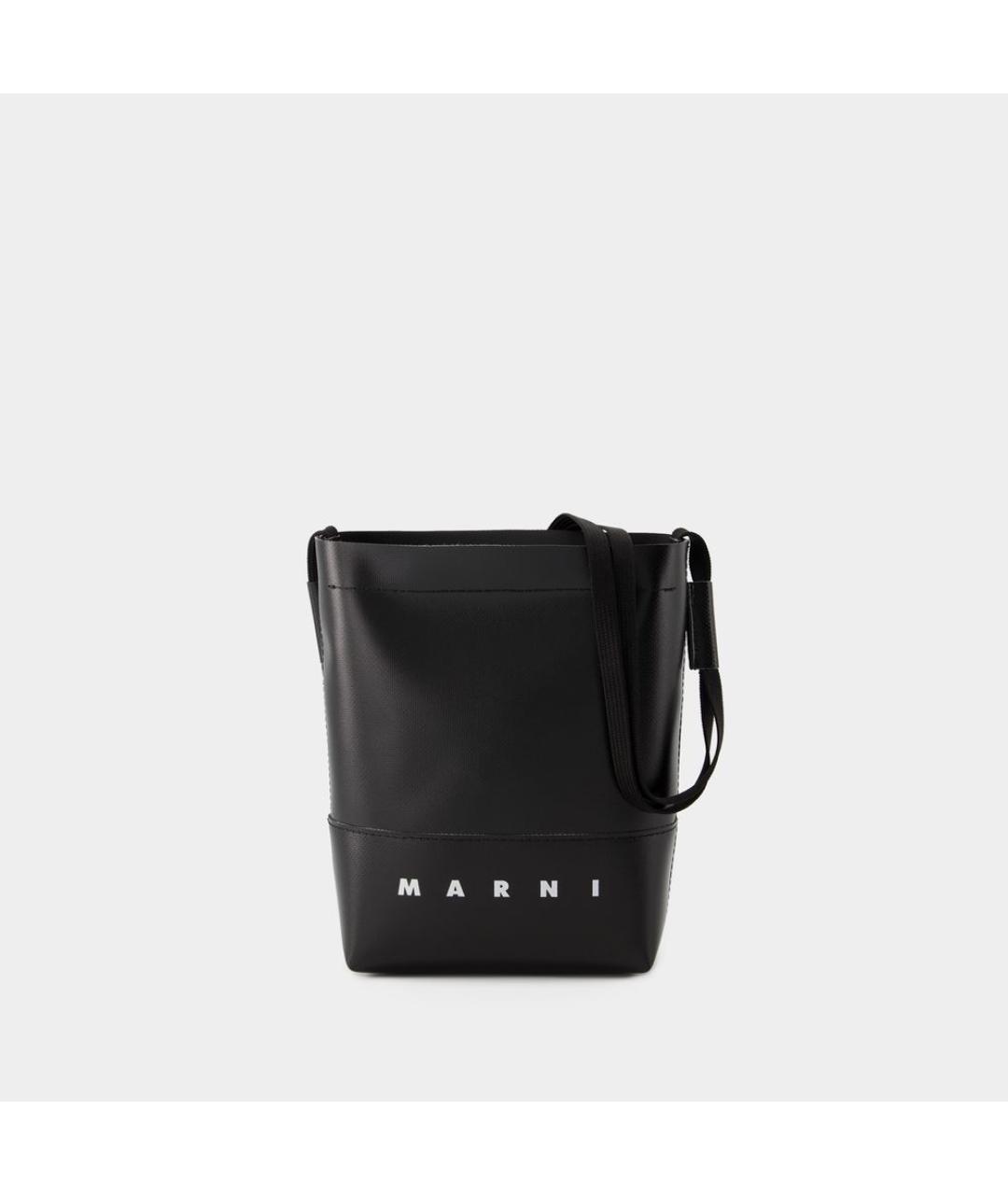 MARNI Черная кожаная сумка на плечо, фото 2