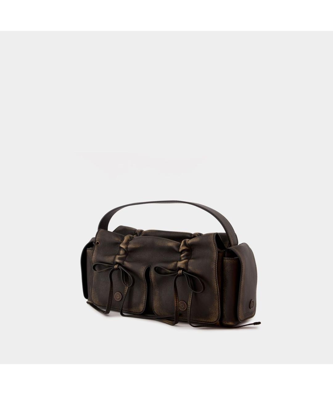 ACNE STUDIOS Коричневая кожаная сумка через плечо, фото 2