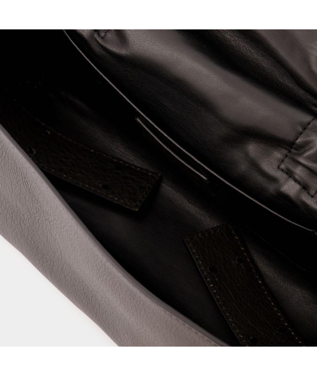 ACNE STUDIOS Коричневая кожаная сумка через плечо, фото 4