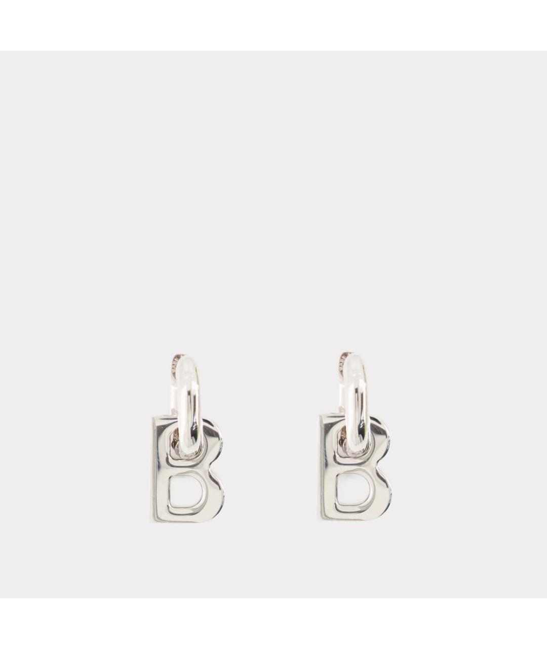 BALENCIAGA Серебряные металлические серьги, фото 2