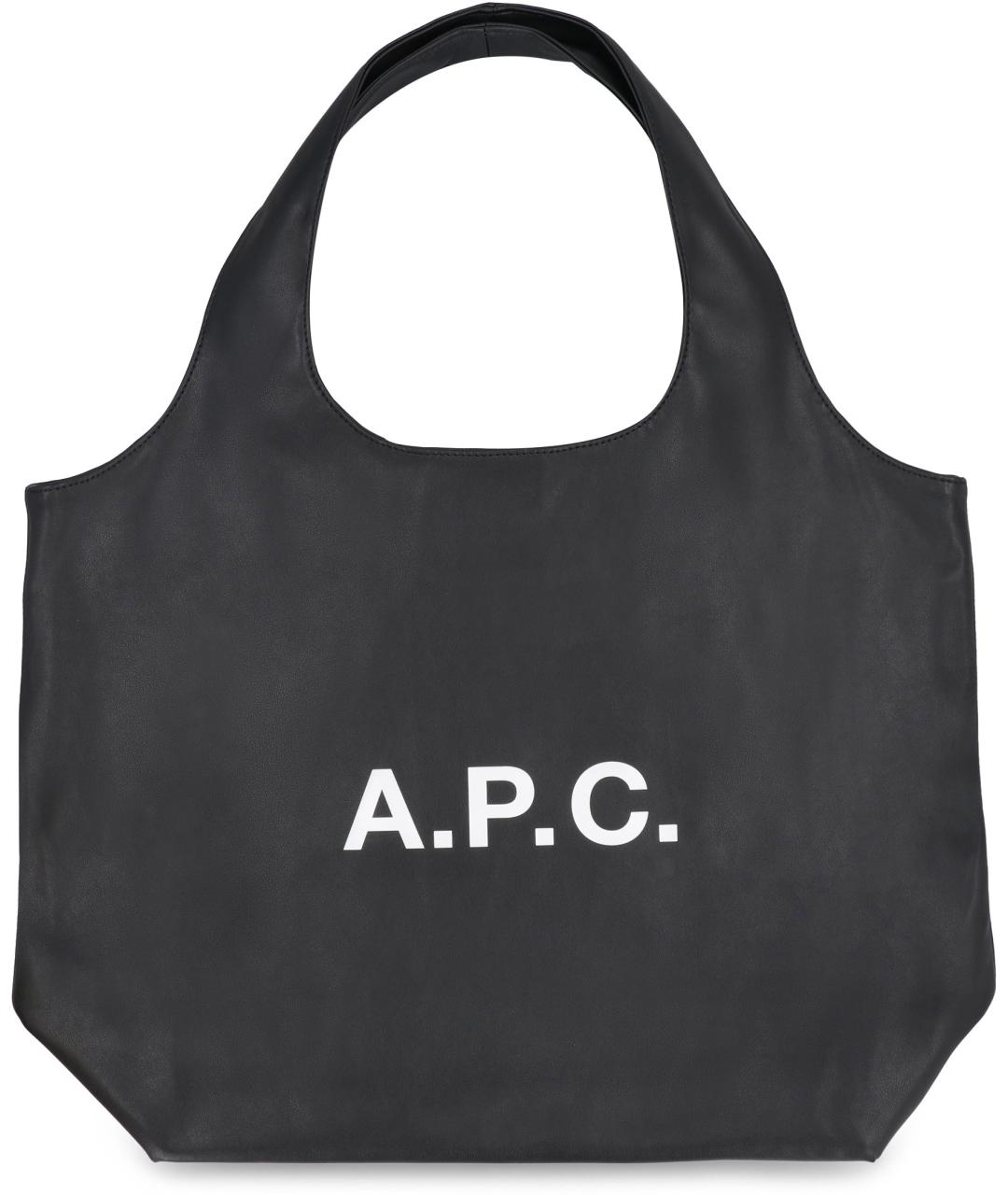 A.P.C. Черная сумка тоут, фото 2