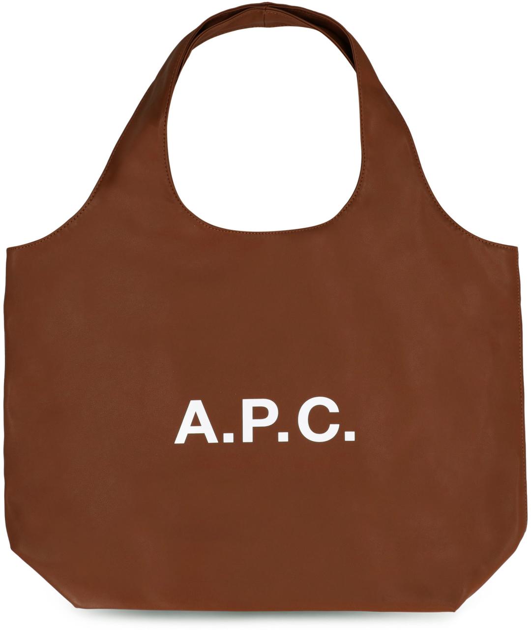 A.P.C. Коричневая сумка тоут, фото 2