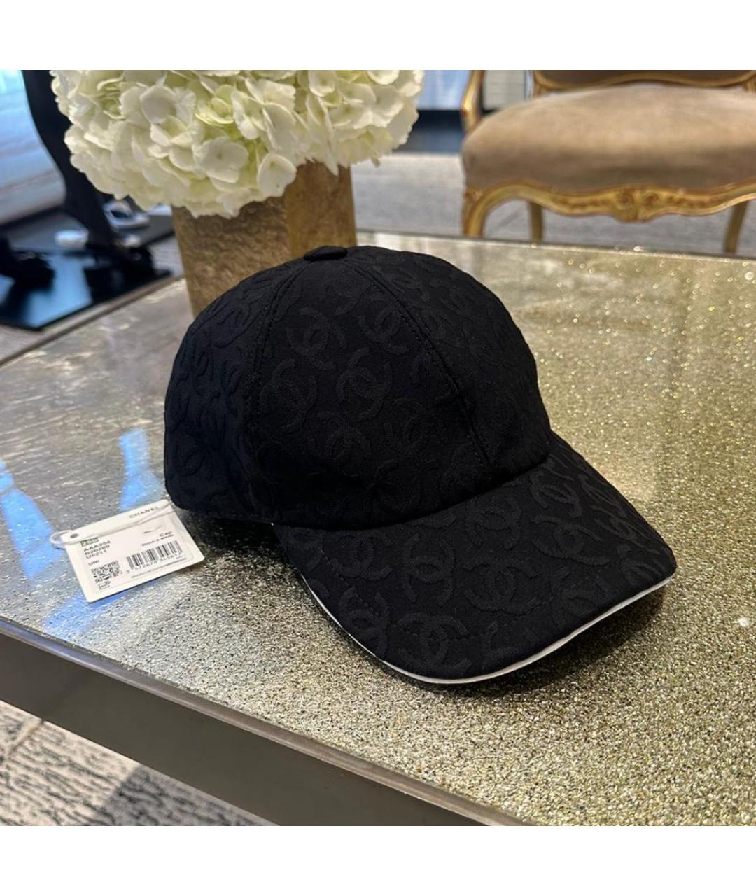 CHANEL Черная кепка, фото 2