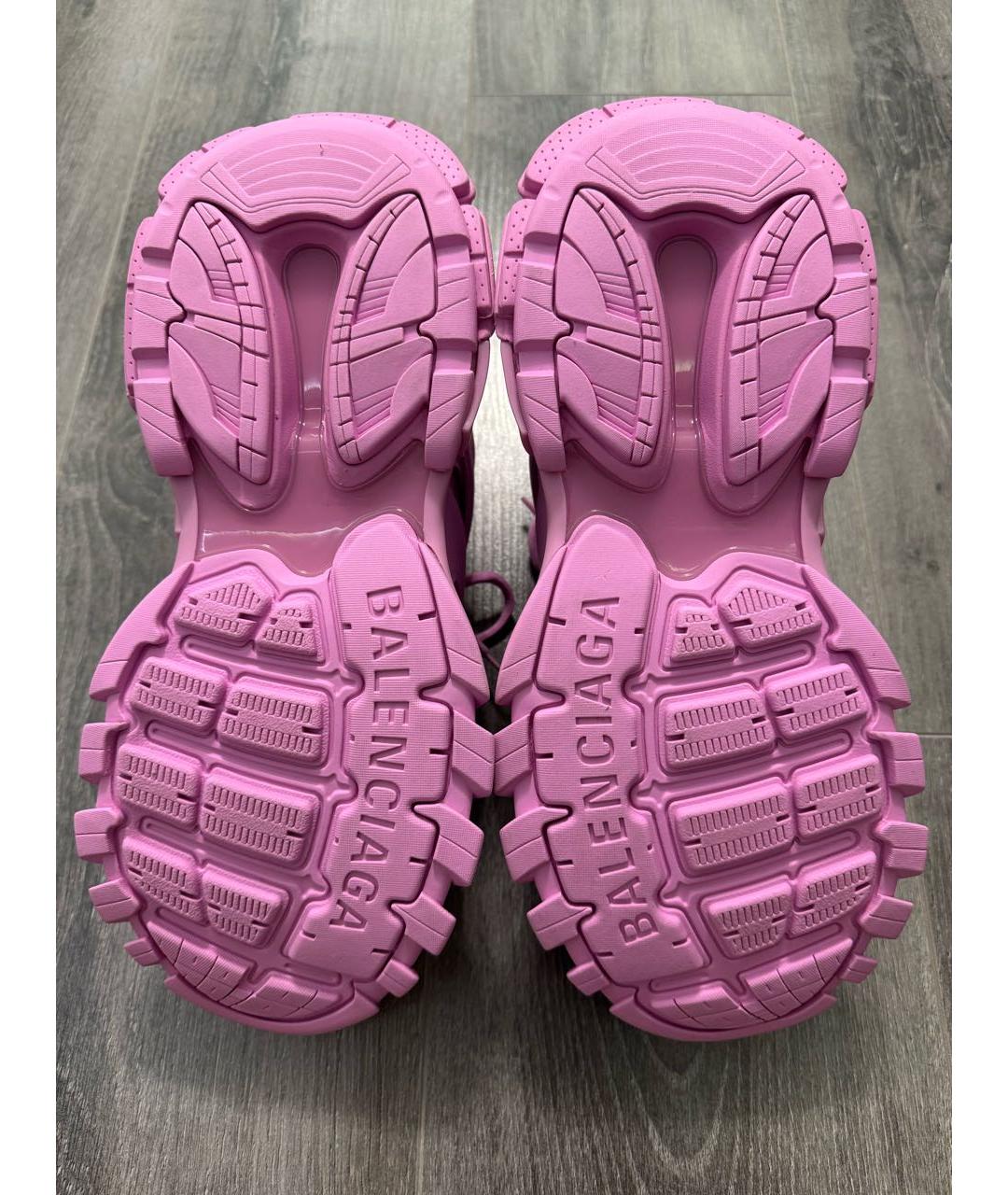 BALENCIAGA Розовые высокие кроссовки / кеды, фото 6