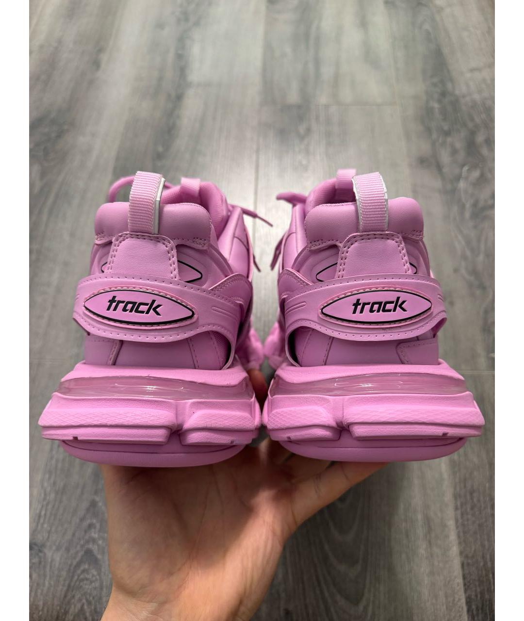 BALENCIAGA Розовые высокие кроссовки / кеды, фото 4