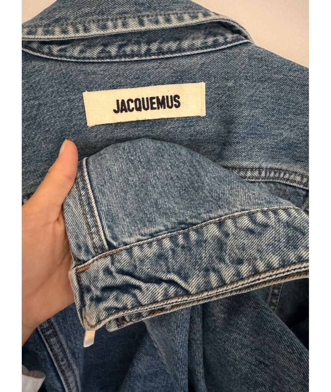 JACQUEMUS Синяя хлопковая куртка, фото 6