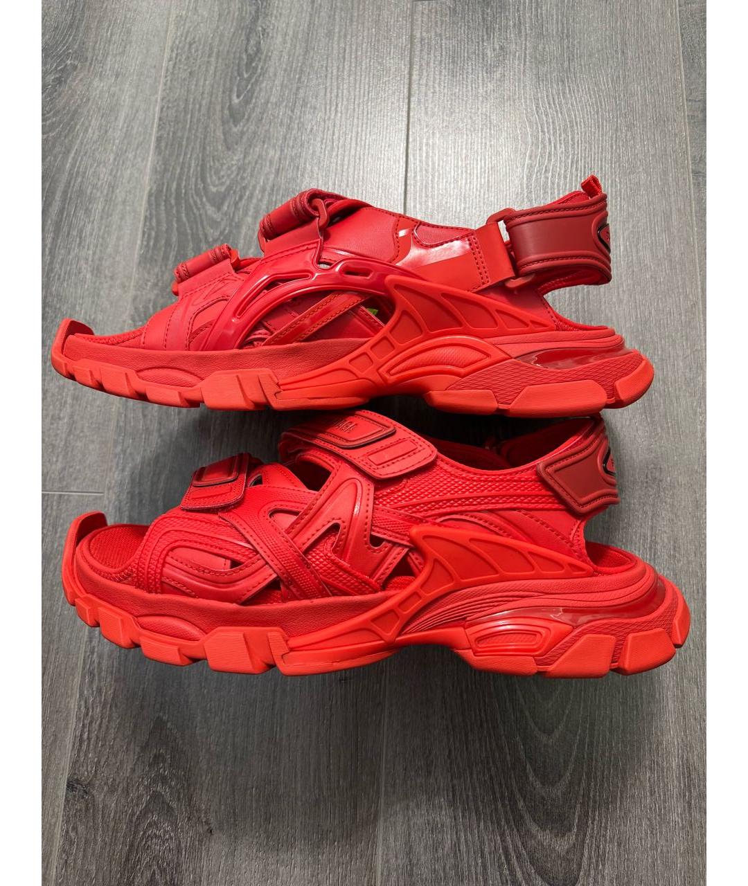 BALENCIAGA Красные сандалии, фото 9
