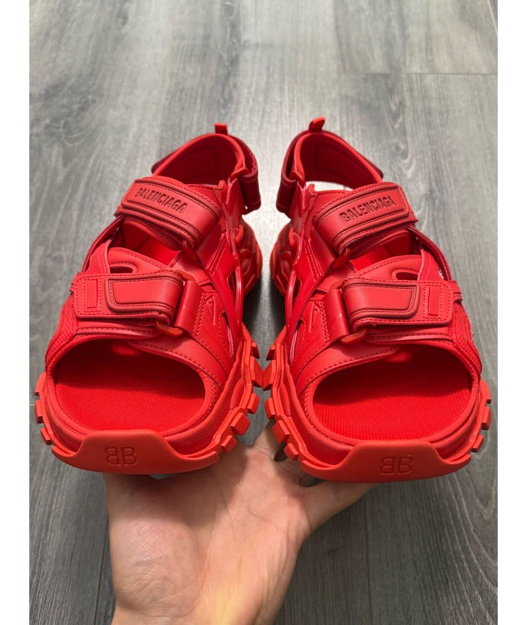 BALENCIAGA Красные сандалии, фото 2