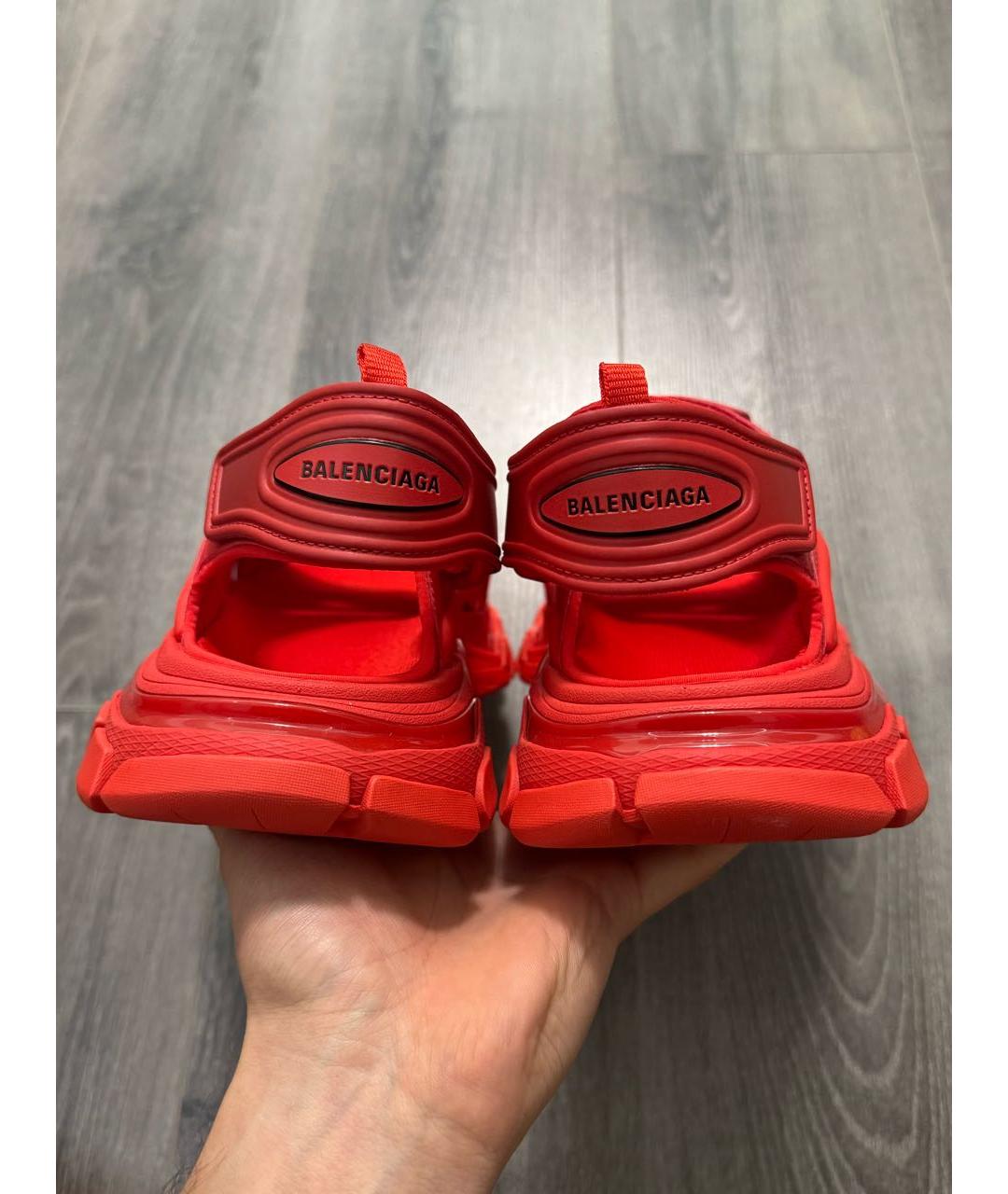 BALENCIAGA Красные сандалии, фото 4