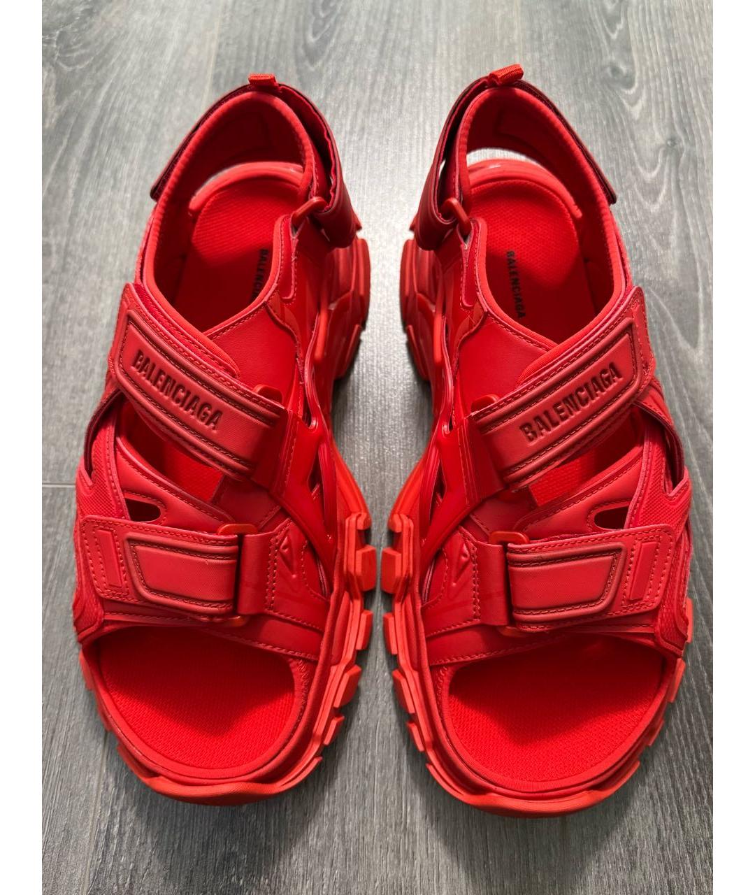 BALENCIAGA Красные сандалии, фото 3