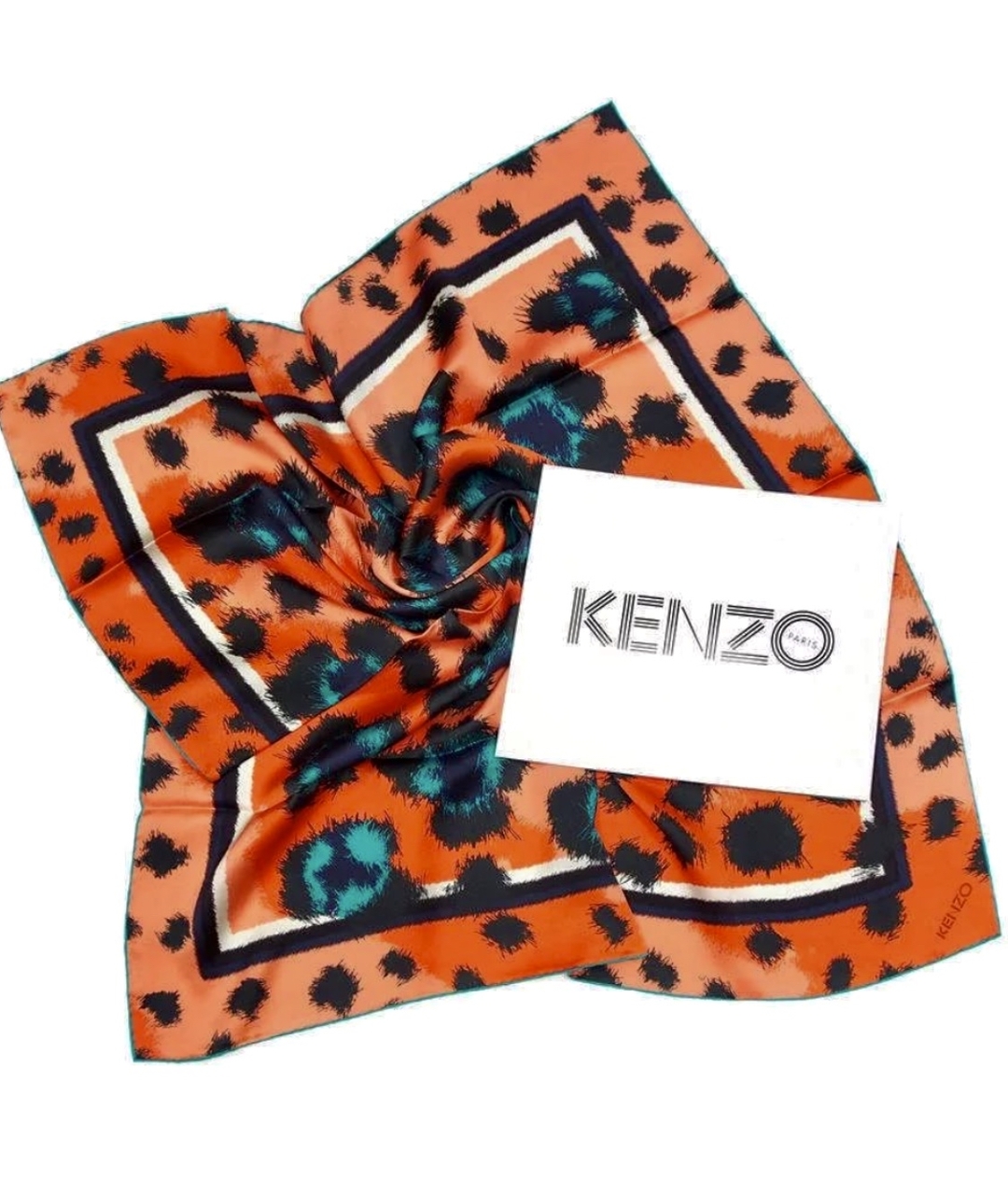 KENZO Мульти шелковый шарф, фото 6