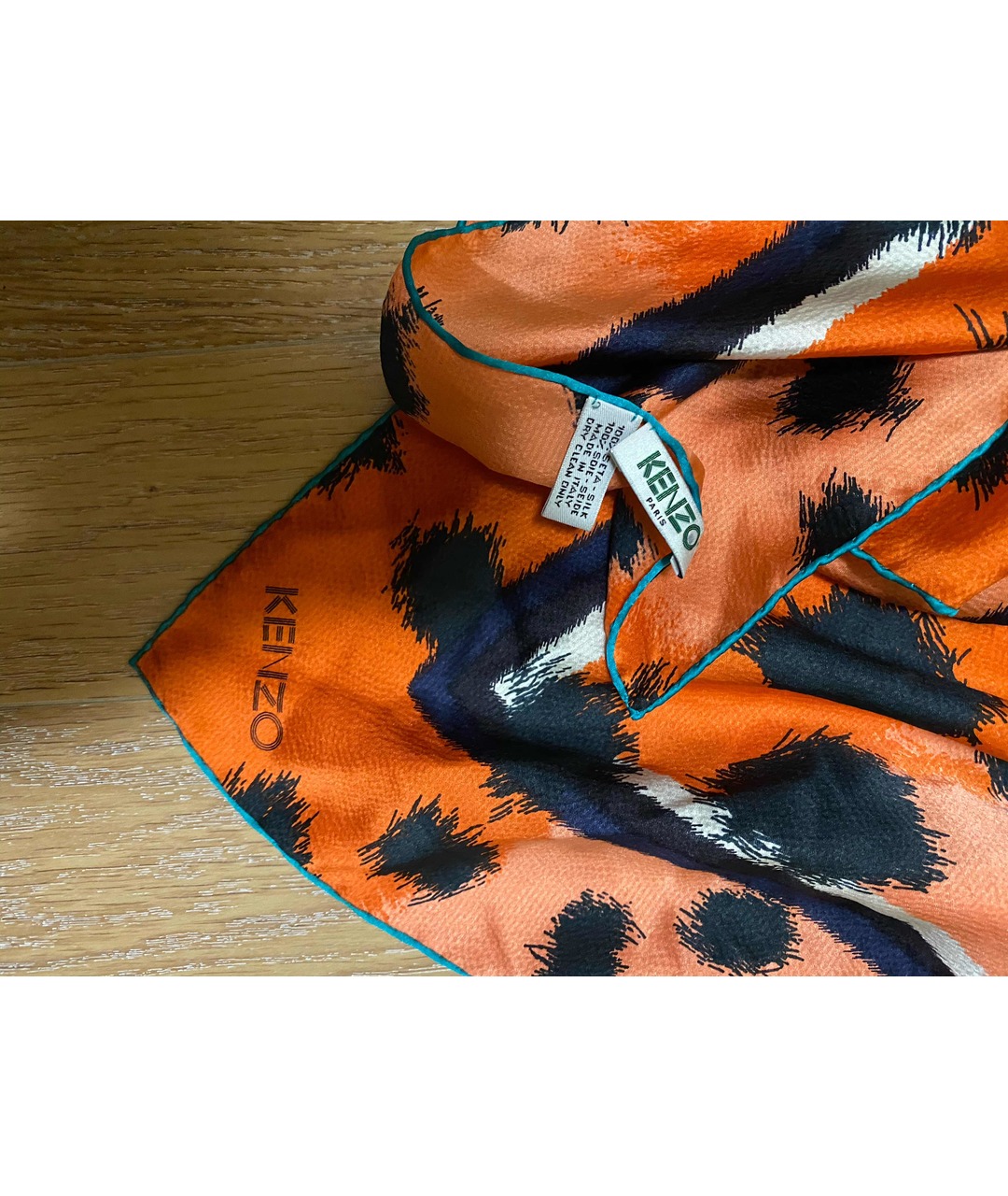 KENZO Мульти шелковый шарф, фото 4