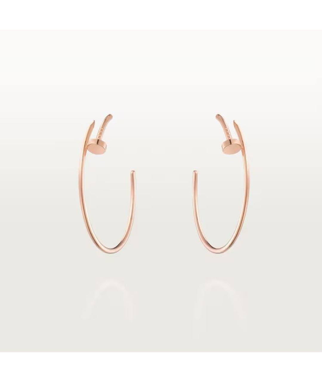 CARTIER Золотые серьги из розового золота, фото 2