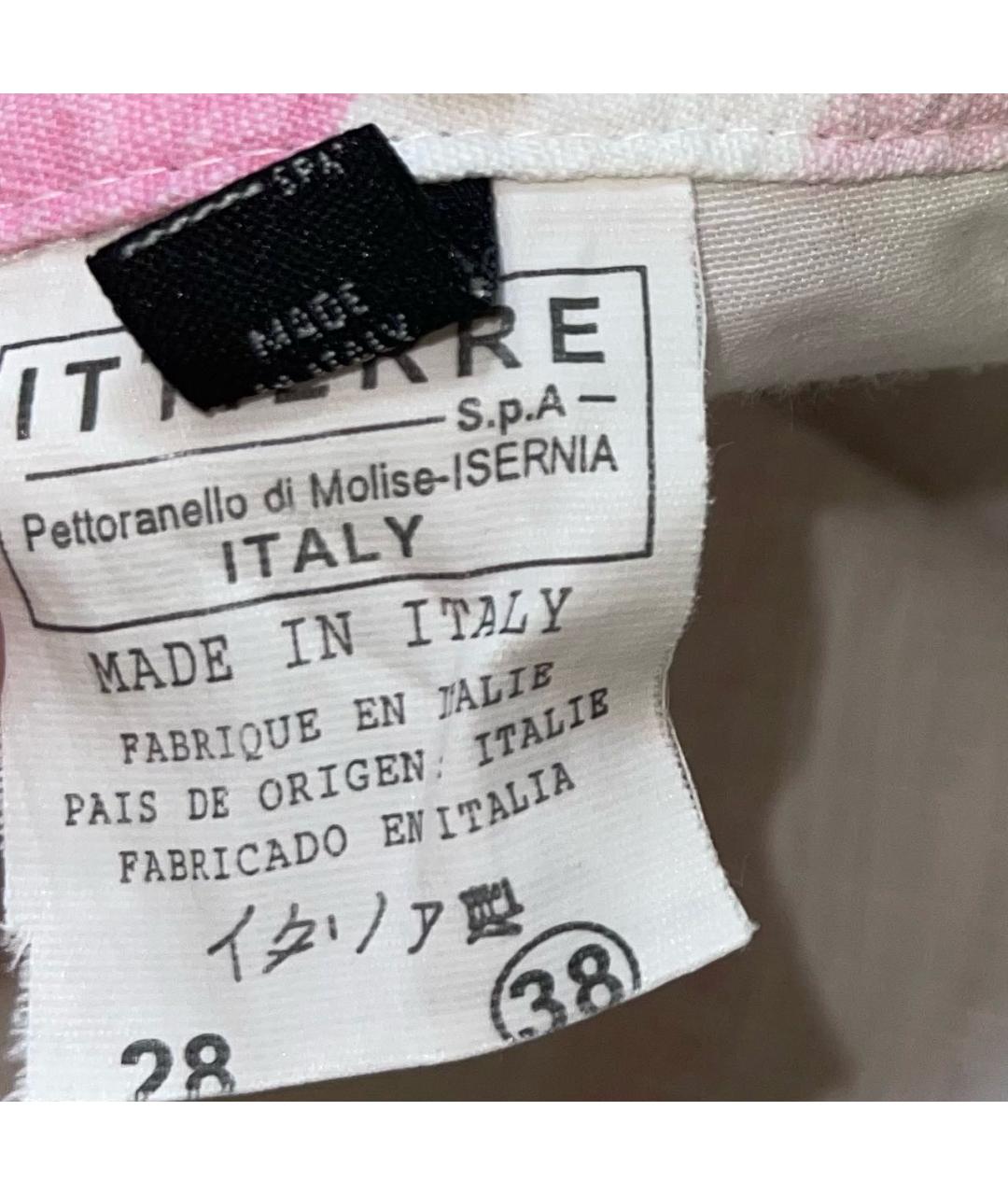 DOLCE&GABBANA Розовые хлопковые джинсы клеш, фото 4