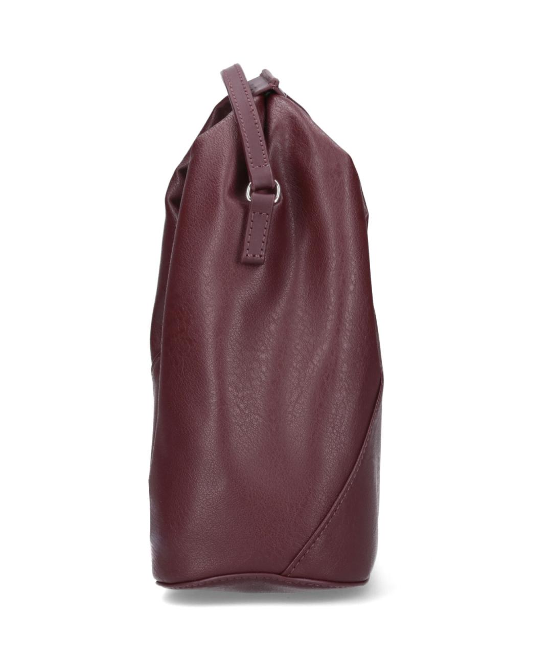 MM6 MAISON MARGIELA Бордовая сумка тоут из искусственной кожи, фото 5