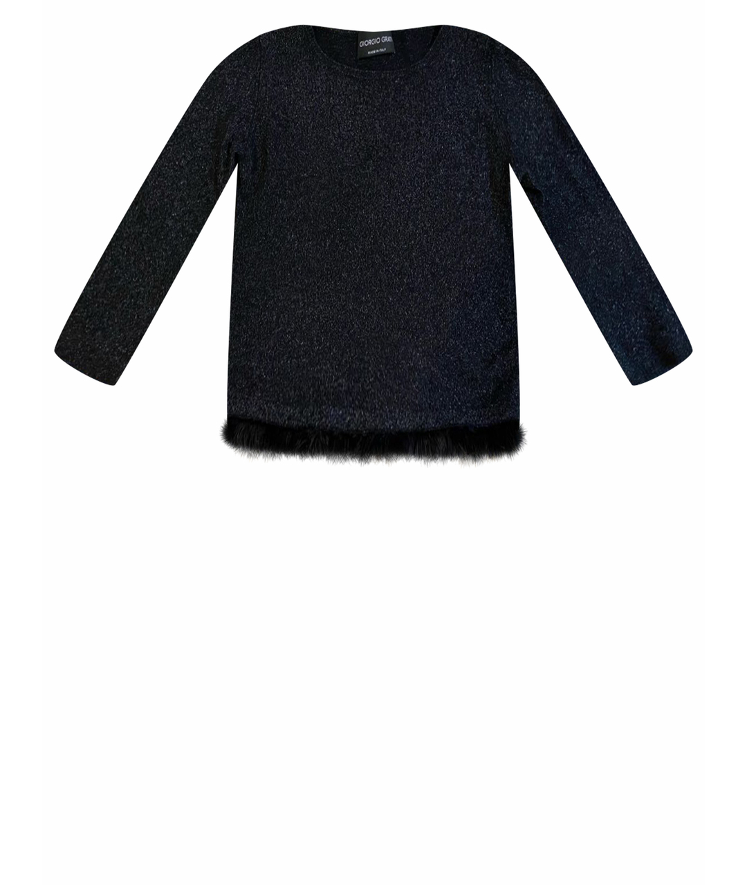 GIORGIO GRATI Черный шерстяной джемпер / свитер, фото 1