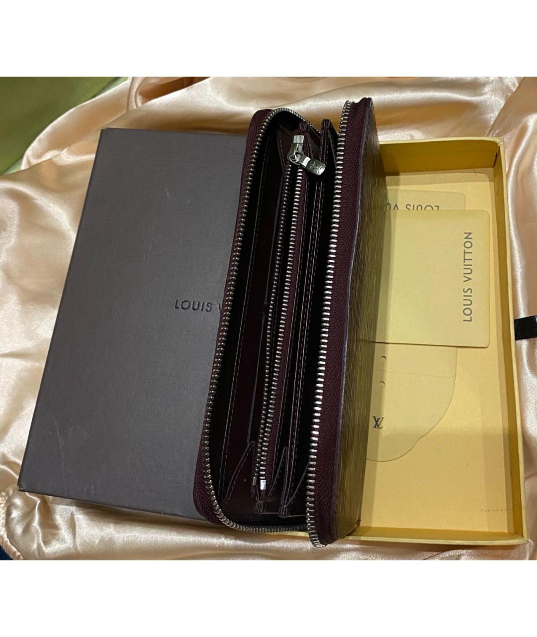 LOUIS VUITTON Коричневый кошелек из лакированной кожи, фото 4