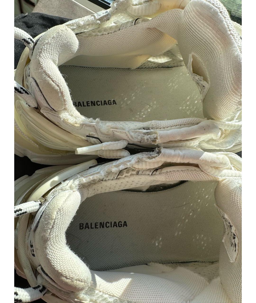 BALENCIAGA Белые кроссовки, фото 5