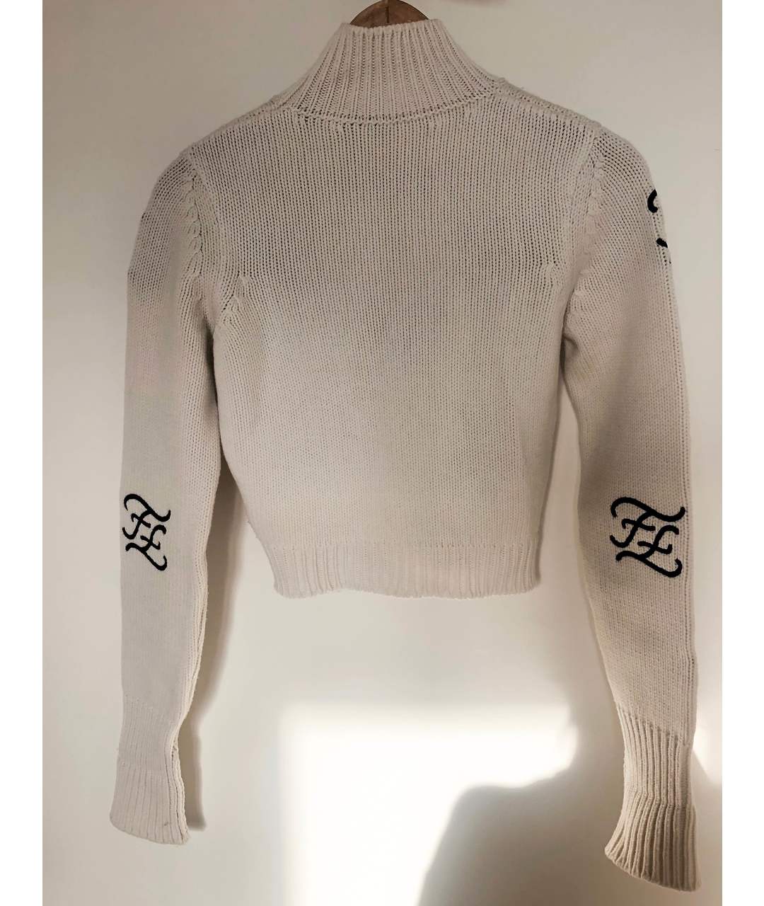 FENDI Белый шерстяной джемпер / свитер, фото 2