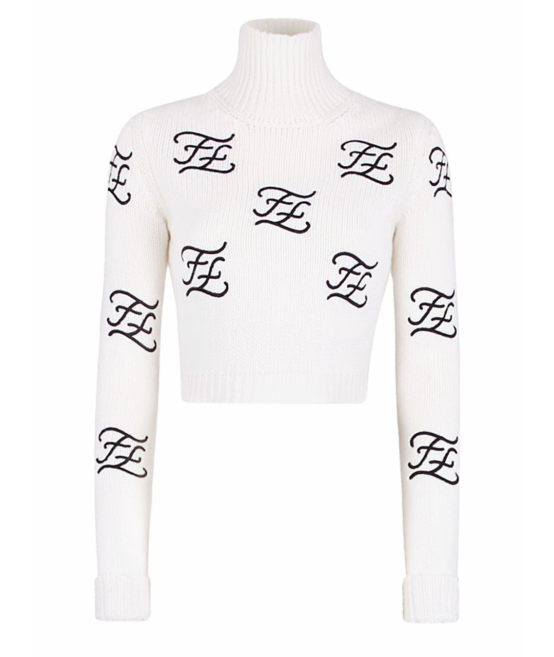 FENDI Белый шерстяной джемпер / свитер, фото 1
