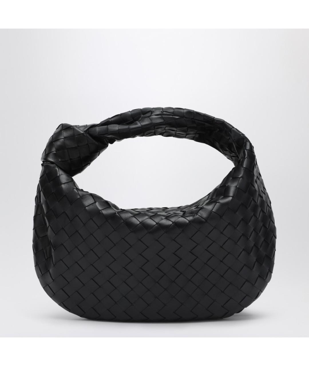 BOTTEGA VENETA Черная кожаная сумка через плечо, фото 7