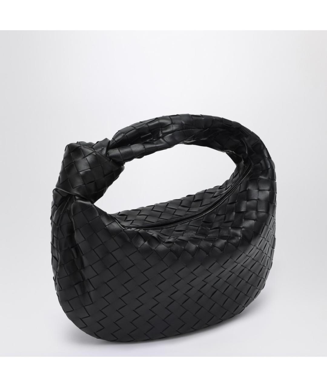 BOTTEGA VENETA Черная кожаная сумка через плечо, фото 3