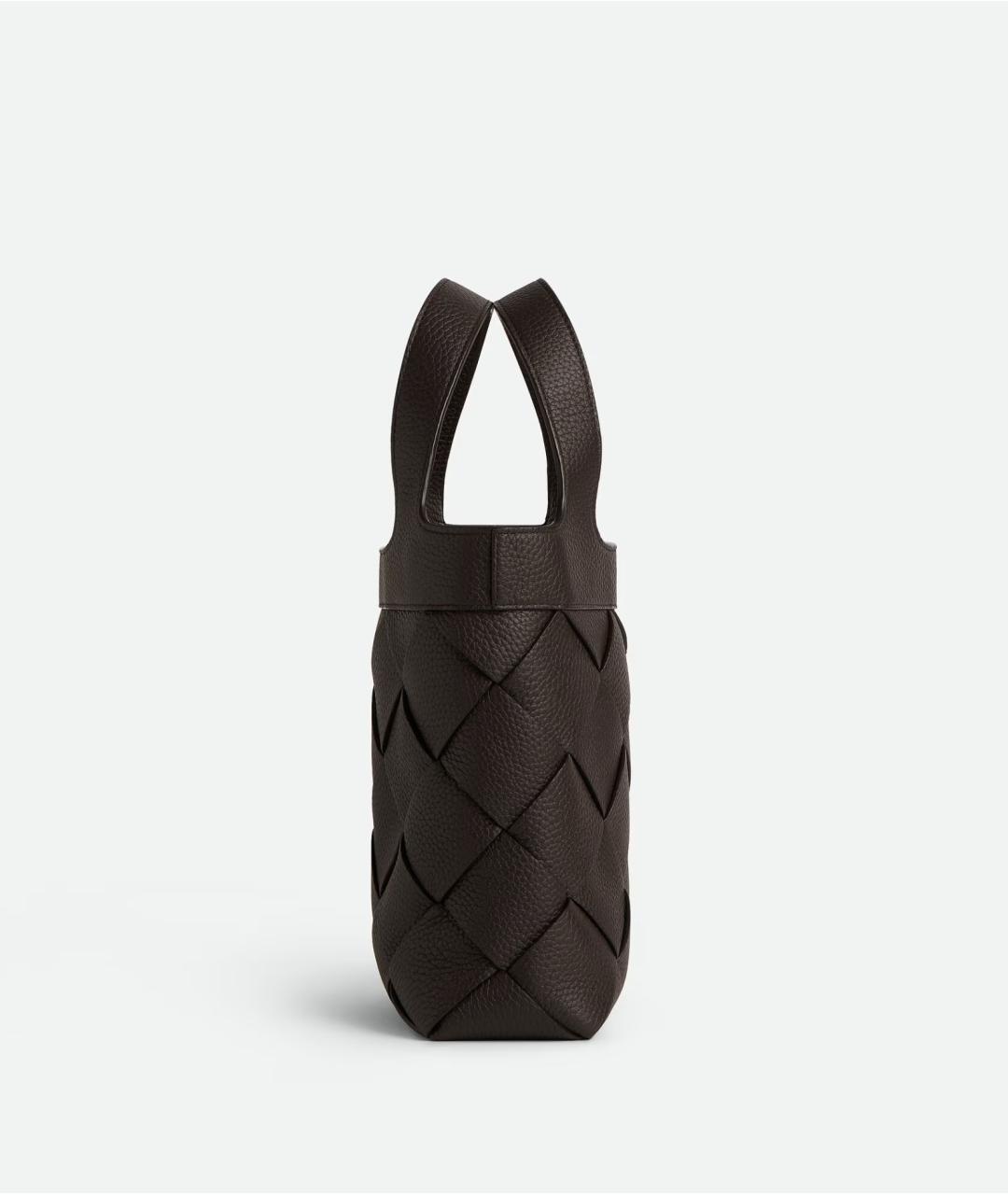BOTTEGA VENETA Коричневая кожаная сумка тоут, фото 4