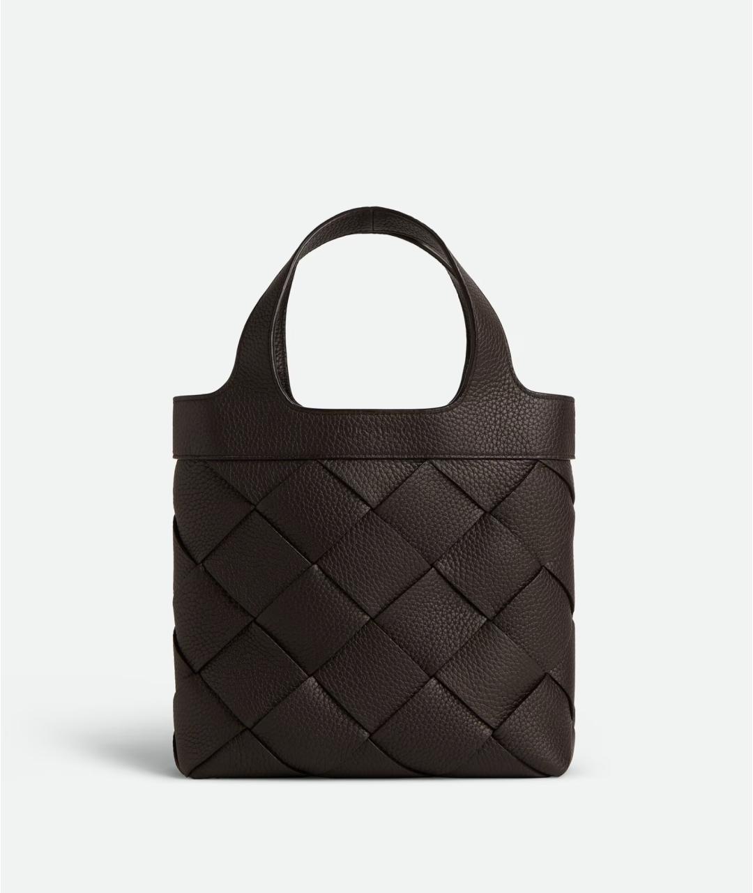 BOTTEGA VENETA Коричневая кожаная сумка тоут, фото 5
