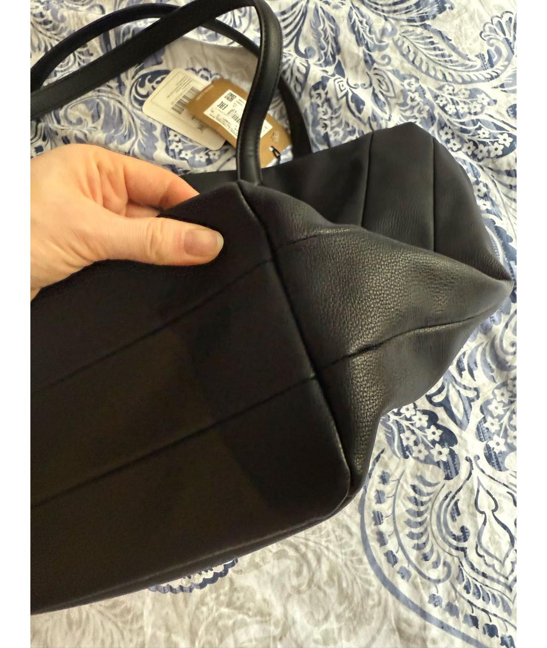 HUGO BOSS Черная сумка с короткими ручками из искусственной кожи, фото 8