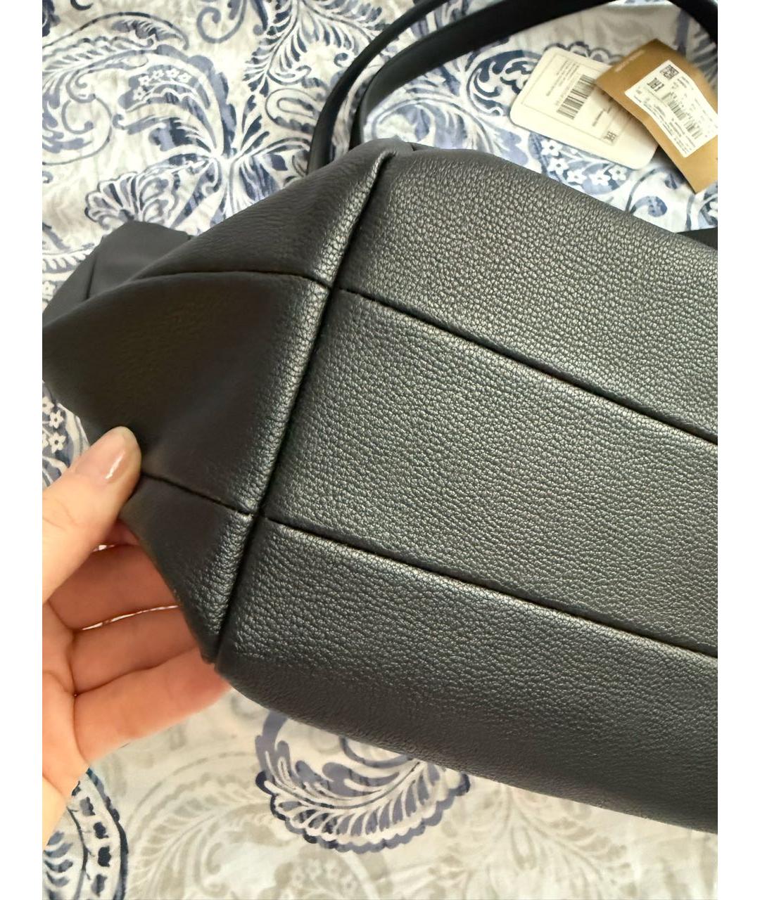 HUGO BOSS Черная сумка с короткими ручками из искусственной кожи, фото 3
