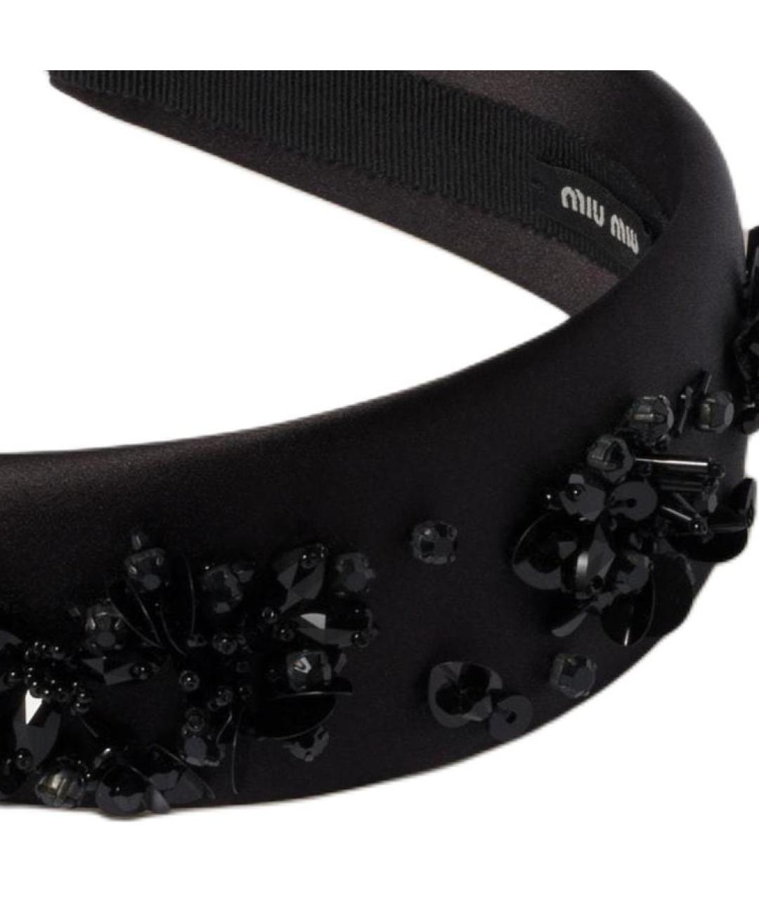 MIU MIU Черный ободок, фото 3