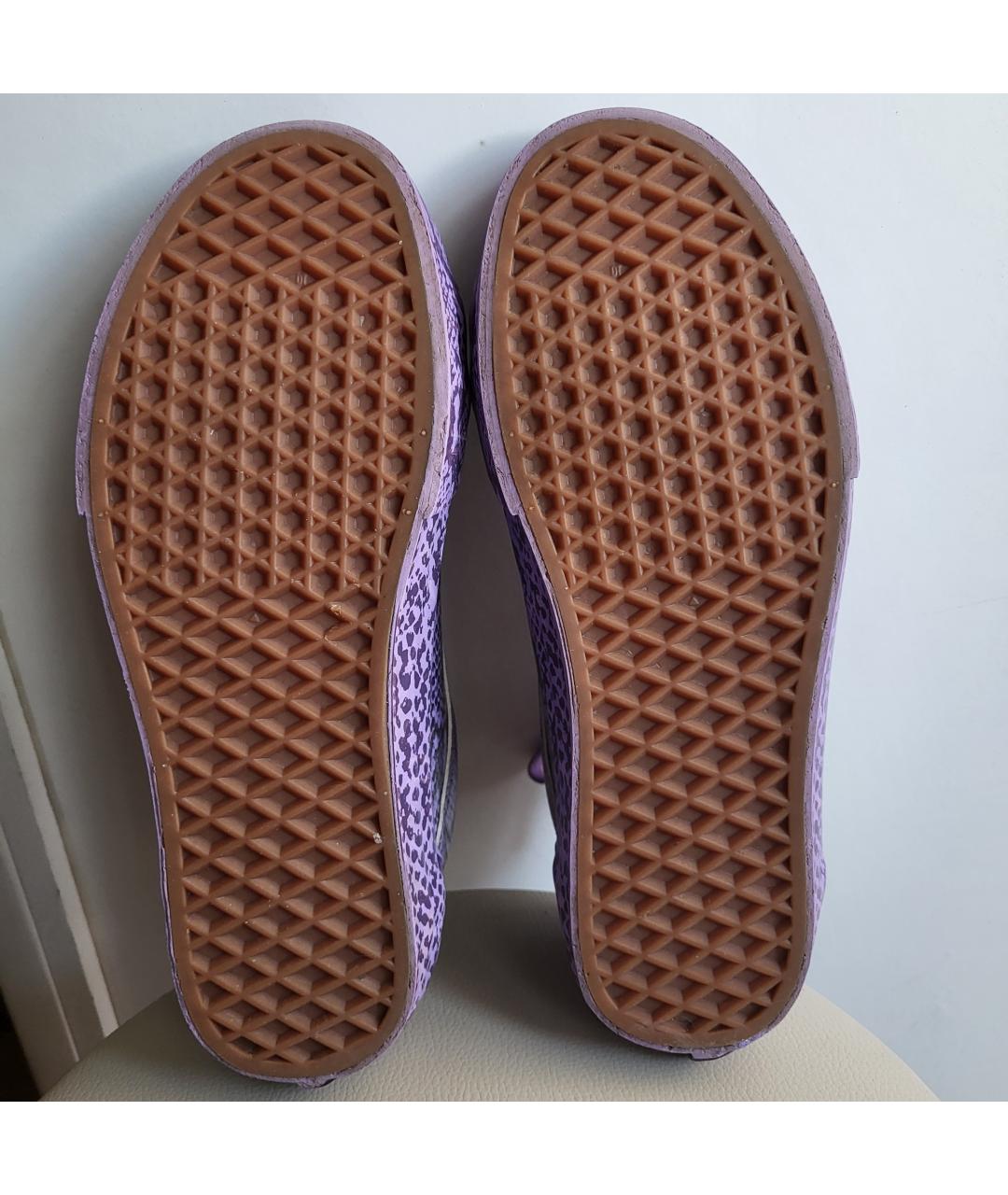 VANS Фиолетовые кеды из искусственной кожи, фото 5