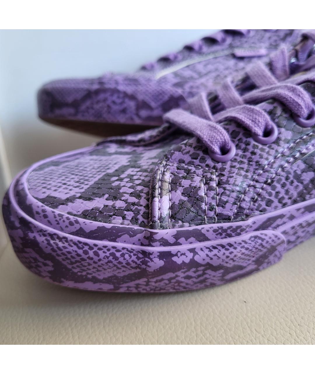 VANS Фиолетовые кеды из искусственной кожи, фото 9