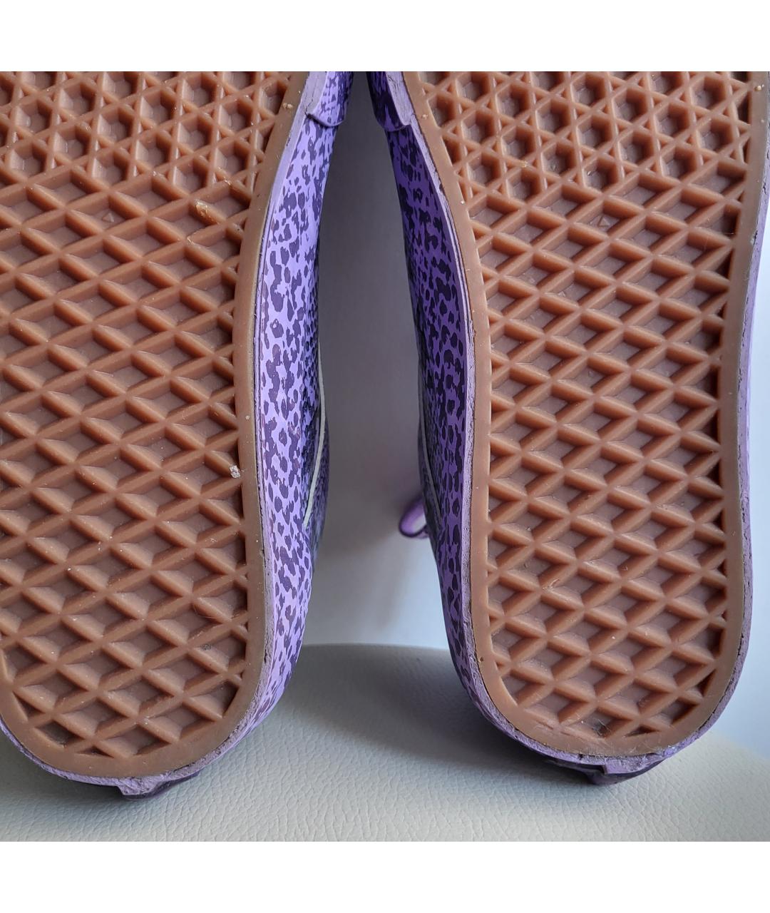 VANS Фиолетовые кеды из искусственной кожи, фото 8