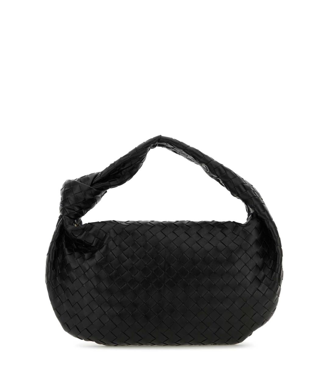 BOTTEGA VENETA Черная кожаная сумка через плечо, фото 1