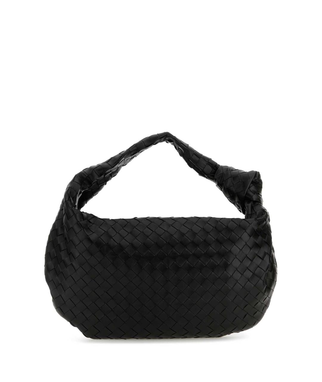 BOTTEGA VENETA Черная кожаная сумка через плечо, фото 3