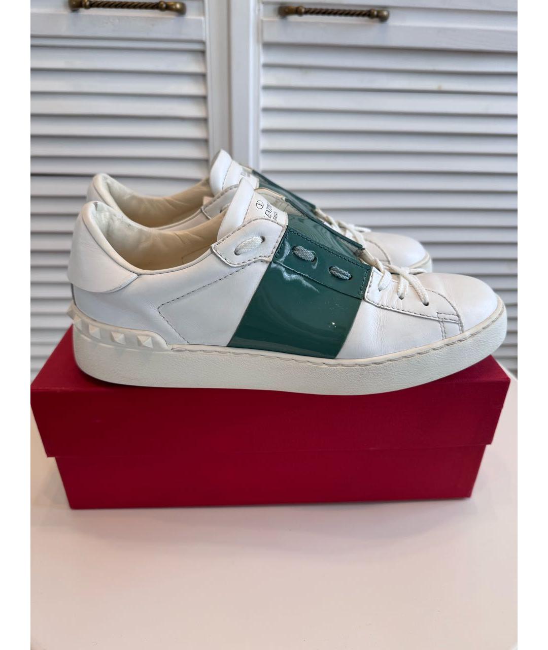 VALENTINO Белые кожаные кеды, фото 5
