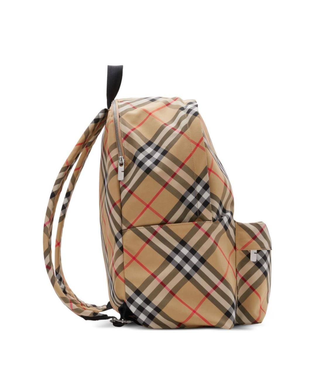 BURBERRY Бежевая синтетическая сумка на плечо, фото 4