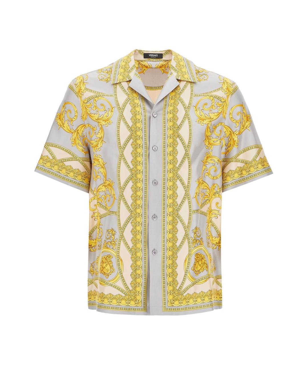VERSACE Золотая кэжуал рубашка, фото 1