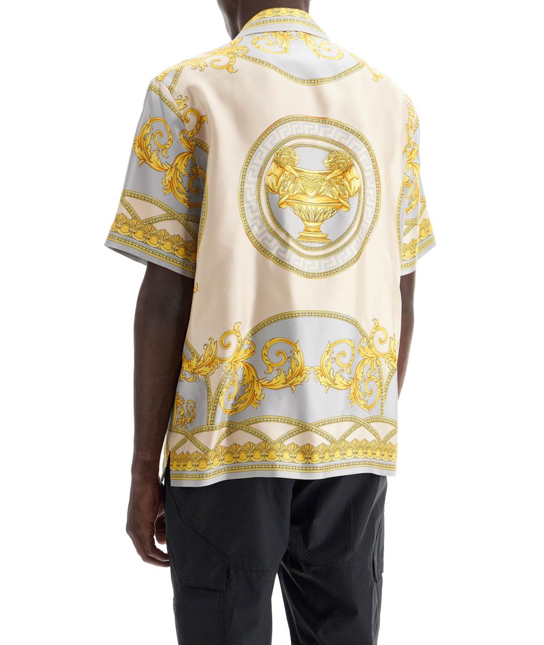 VERSACE Золотая кэжуал рубашка, фото 3