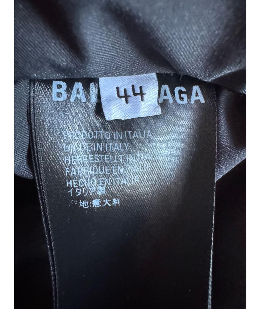 BALENCIAGA Черная полиэстеровая куртка, фото 4